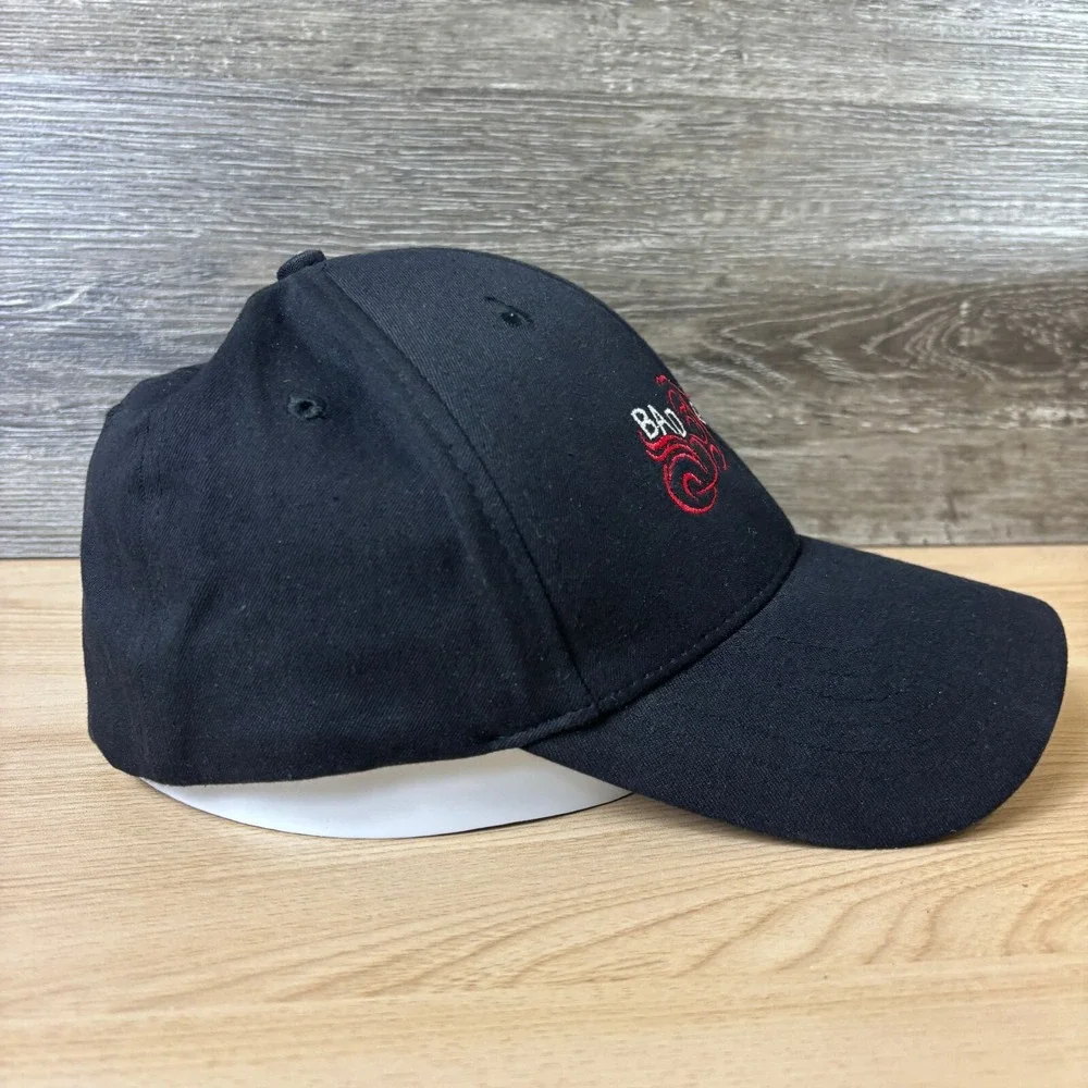 Bad Girl Hat Cap Fitted Womens S/M Black Motorcycle Biker‎ Flex Band